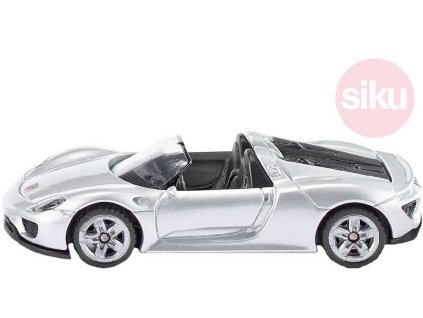 SIKU Auto osobní Porsche 918 Spider stříbrný model 1:55 kov