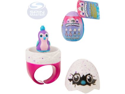 SPIN MASTER Hatchimals set prstýnek s figurkou ve vajíčku 8cm s překvapením