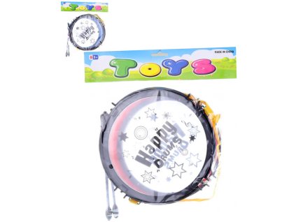 Bubínek dětský transparentní 22cm s paličkami a popruhem 2 barvy