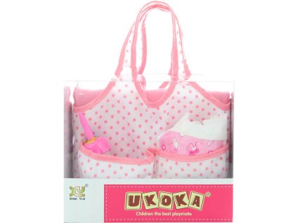 Kojenecká taška přebalovací set s doplňky 6ks pro panenku miminko