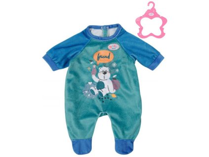 ZAPF BABY BORN Sametové dupačky modré 43cm pro panenku miminko