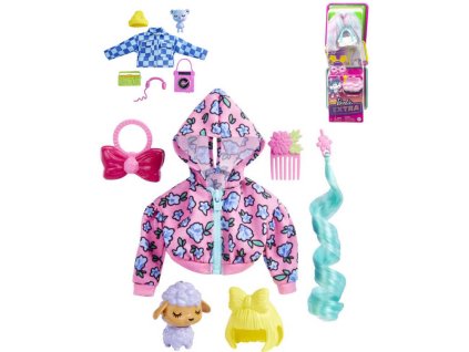 MATTEL BRB Barbie Extra mazlíček zvířátko set s módními doplňky 3 druhy