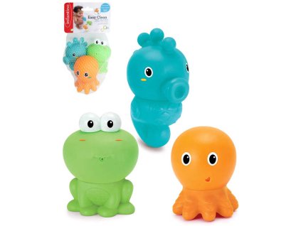 INFANTINO Baby zvířátka do koupele šroubovací stříkací set 3ks pro miminko