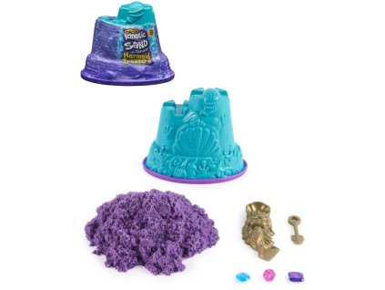 SPIN MASTER Kinetic Sand Poklad mořské panny třpytivý písek s diamanty 3 barvy