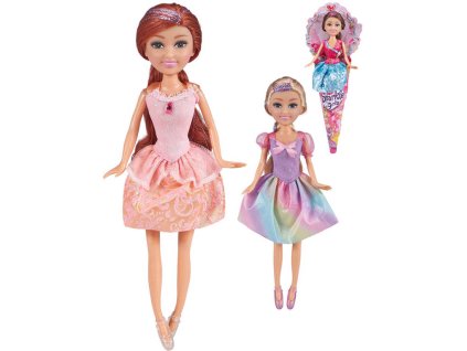 Panenka Sparkle Girlz princezna 28cm v kornoutu 4 druhy