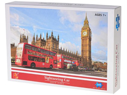 PUZZLE 1000 dílků Doubledecker foto 70x50cm skládačka v krabici