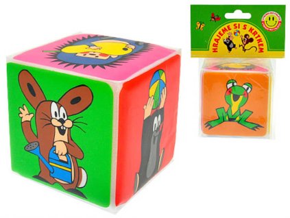 KRTEK (Krteček) Kostka soft baby pískací měkká Krtek a jeho kamarádi