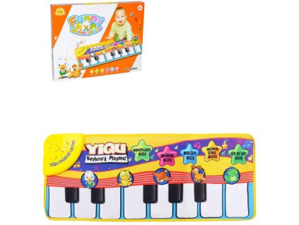 Pianko podlahové 73cm interaktivní baby dečka se zvířátky na baterie Zvuk