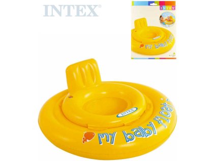 INTEX Kruh s otvory na nohy nafukovací sedátko dětské 70cm s křížem 56585