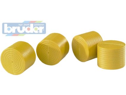BRUDER 02344 (2344) Balík kulatý žlutý pro č. 2121 - 4 ks
