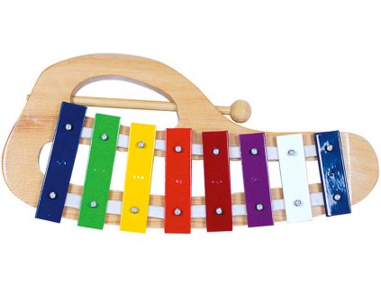 BINO Xylofon kovový obloukový KOV +