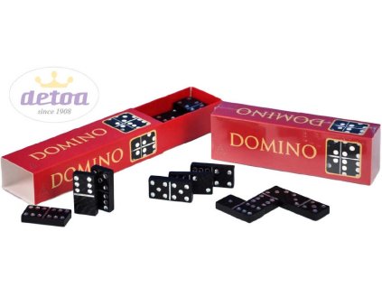 DETOA DŘEVO Domino set 28 dílků v krabičce *SPOLEČENSKÉ HRY*