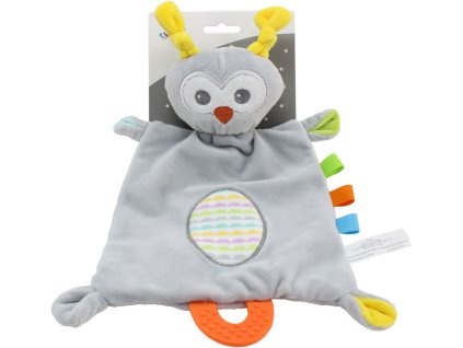 PLYŠ Sovička dečka s kousátkem a chrastítkem baby usínáček *PLYŠOVÉ HRAČKY*