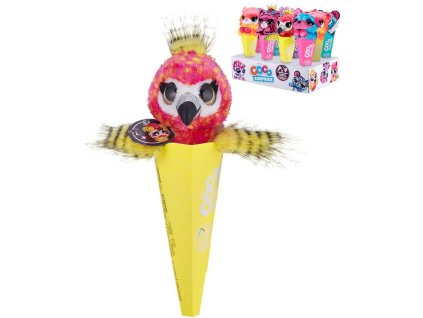 EP Line PLYŠ Zvířátko plyšák Coco s překvapením 6 druhů neon v kornoutu