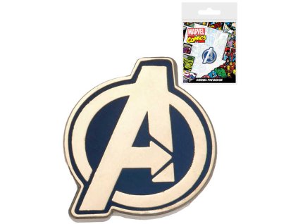 Odznak Avengers logo 2,5cm kovový v sáčku