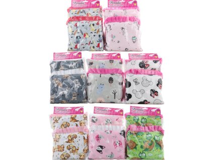 Kojenecký set peřinka + polštářek pro panenku miminko se zvířátky 8 druhů