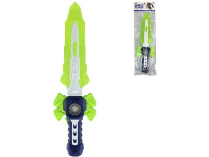 Meč dětský světelný 49cm na baterie v sáčku plast Světlo Zvuk