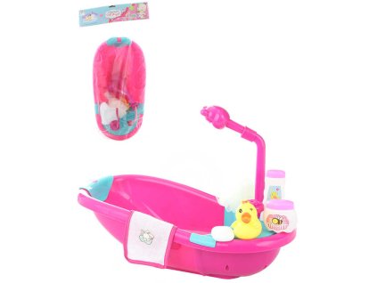 Vanička se sprchou a toaletními potřebami herní set pro panenku miminko