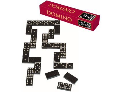 DETOA DŘEVO Hra Domino klasik 55 kamenů v krabičce *DŘEVĚNÉ HRAČKY*