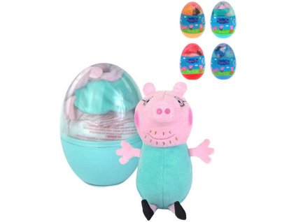 Vyrob si plyšáka prasátko Peppa Pig kreativní set ve vajíčku 4 druhy