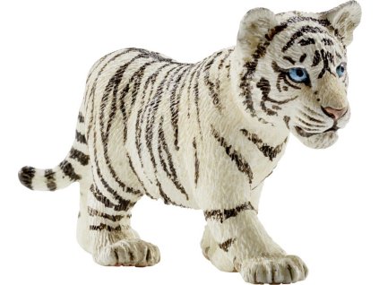 SCHLEICH Bílý tygr mládě 7cm figurka ručně malovaná plast