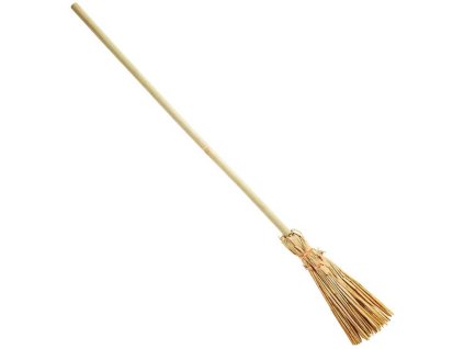KARNEVAL DŘEVO Koště čarodějnické 107cm *KARNEVALOVÝ DOPLNĚK*