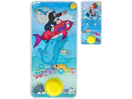 Hra vodní Krtek (Krteček) navlékání kroužků na hroty 2 druhy