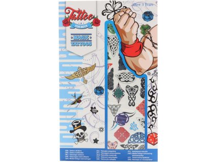 Tetování pirátské chlapecké nalepovací dětské tetovačky