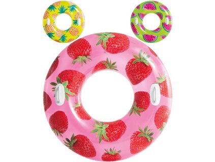 INTEX Kruh plavací Ovoce 107cm nafukovací kolo do vody 3 druhy 56261