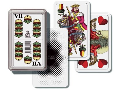 BONAPARTE Hra karty Mariáš dvouhlavý v plastové krabičce