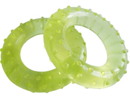 ACRA Masážní kroužky 7cm posilovač prstů s výstupky set 2ks