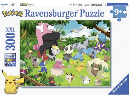 RAVENSBURGER Puzzle XXL Divocí Pokémoni 49x36cm skládačka 300 dílků