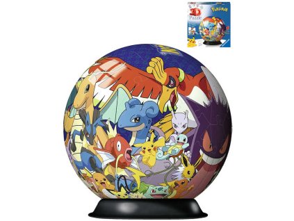 RAVENSBURGER Puzzleball 3D Pokeball skládačka 72 dílků Pokémon