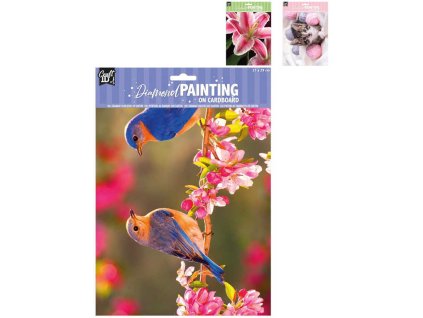 Diamantové malování mozaika A4 příroda Diamond Painting 3 druhy