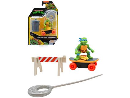 Želvy Ninja figurka triková na skateboardu samostabilizační na natažení 4 druhy