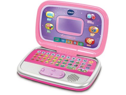 Vtech První notebook dětský zábavný počítač s aktivitami na baterie růžový CZ Zvuk