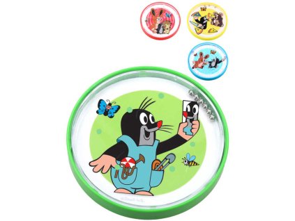 KRTEK (Krteček) Hra kuličkové bludiště labyrint kulatý 9cm plast 4 barvy