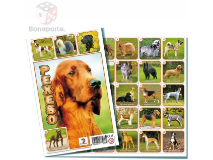 BONAPARTE Pexeso Psi 32 dvojic fotografie *SPOLEČENSKÉ HRY*
