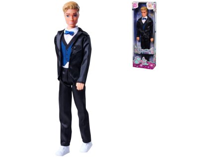 SIMBA Panáček Kevin Charming Steffi Love černý společenský oblek s motýlkem