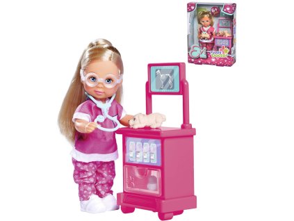 SIMBA Panenka Evička Veterinářka Puppy Doctor set se 3 štěňátky a doplňky