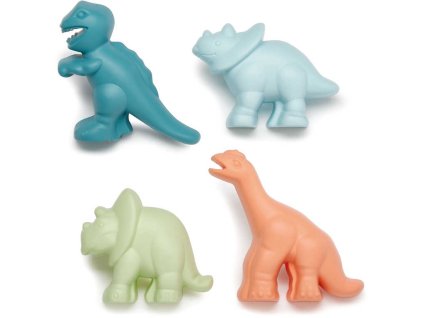 ECOIFFIER Formičky dinosaurus 15cm set 4ks baby bábovičky na písek