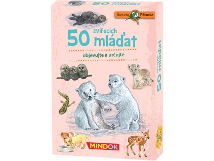 MINDOK HRA kvízová Expedice Příroda: 50 zvířecích mláďat naučná