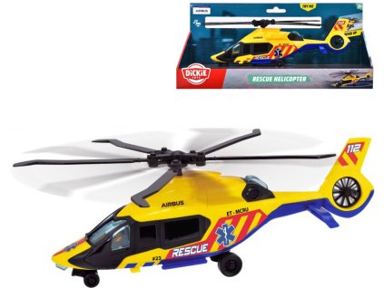 DICKIE Záchranářská helikoptéra Airbus H160 volný chod plast