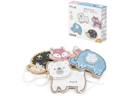 VIGA DŘEVO PolarB Provlékací zvířátka *DŘEVĚNÉ HRAČKY*