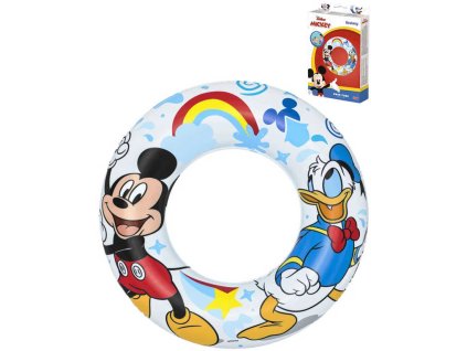 BESTWAY Kruh nafukovací Mickey Mouse 56cm plavací kolo do vody 91004