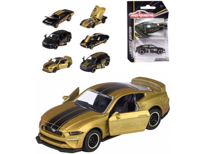 MAJORETTE Auto Limited Edition serie 9 černo-zlaté kovové 6 druhů