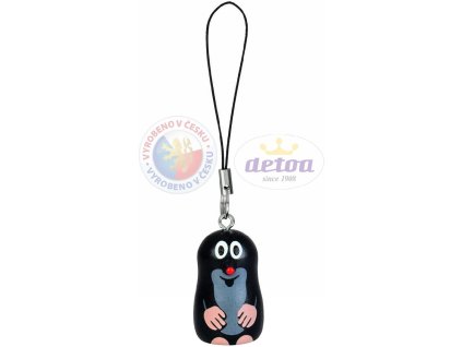 DETOA Klíčenka (přívěsek) Krteček mini * DŘEVĚNÉ HRAČKY *