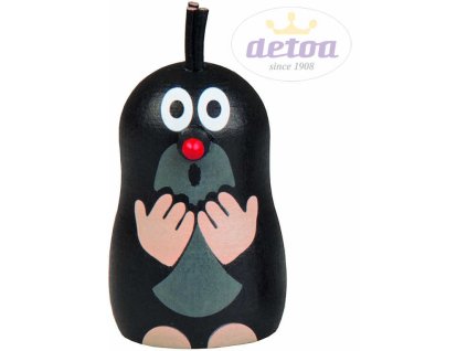 DETOA DŘEVO Krtek magnet udivený Krteček 5cm figurka *DŘEVĚNÉ HRAČKY*