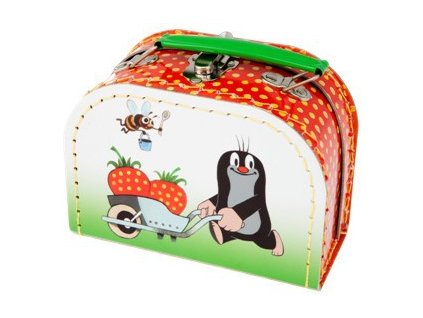 KAZETO Kufřík dětský KRTEK (Krteček) a jahoda mini 16cm