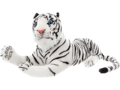 PLYŠ Tygr bílý ležící 55cm *PLYŠOVÉ HRAČKY*